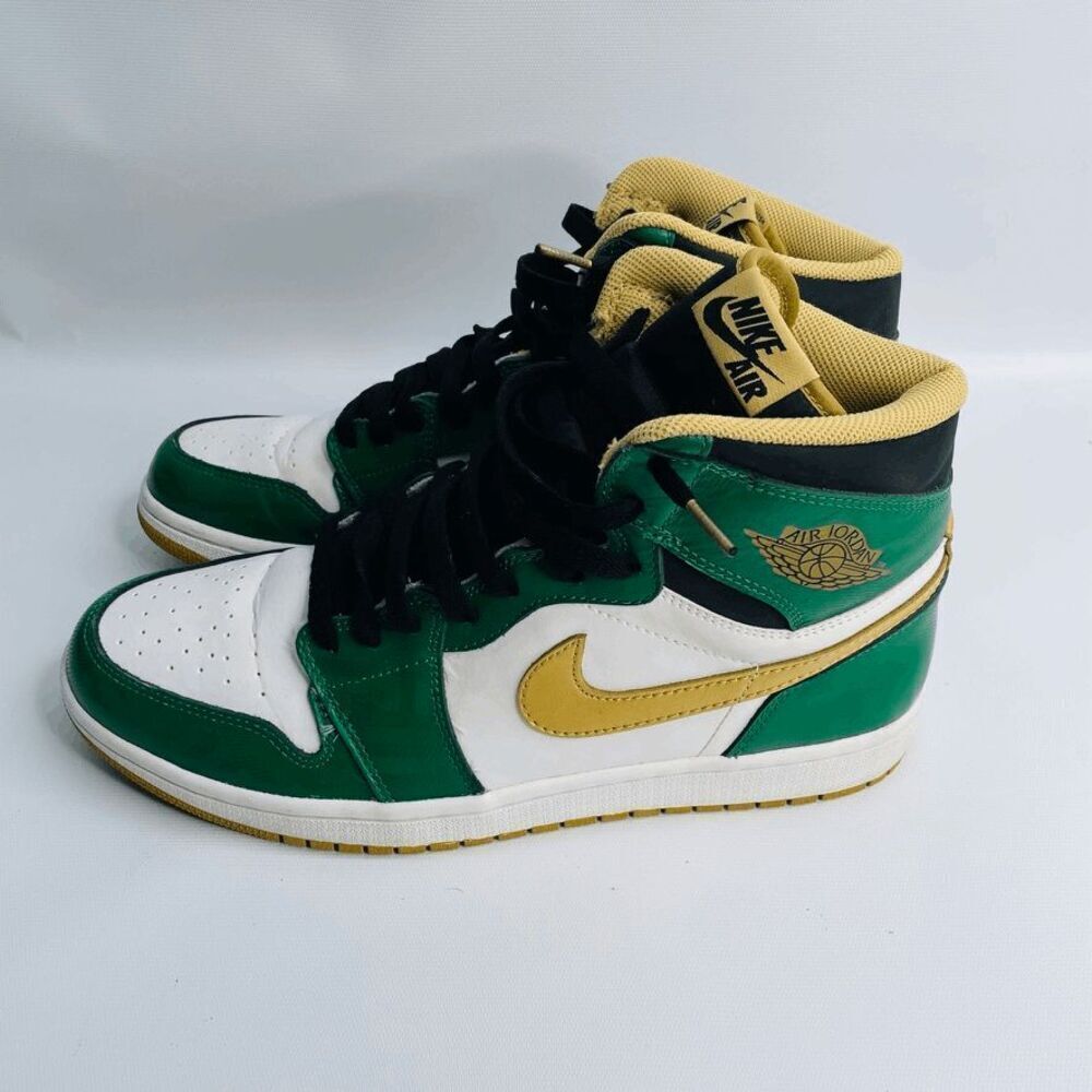 Nike Air Jordan 1 Celtics OG Green Gold Retro High Sz 10.5 555088-315 No Box - Picture 3 of 9